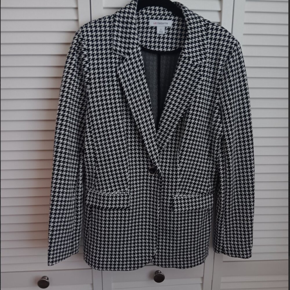 Women's Liz Clairborne Houndstooth Blazer, NWOT